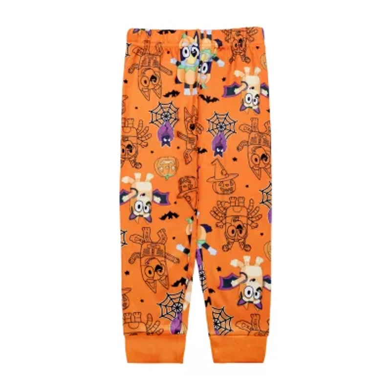 Halloween Toddler Girls Bluey Crew Neck Long Sleeve 2-pc. Pajama Sets