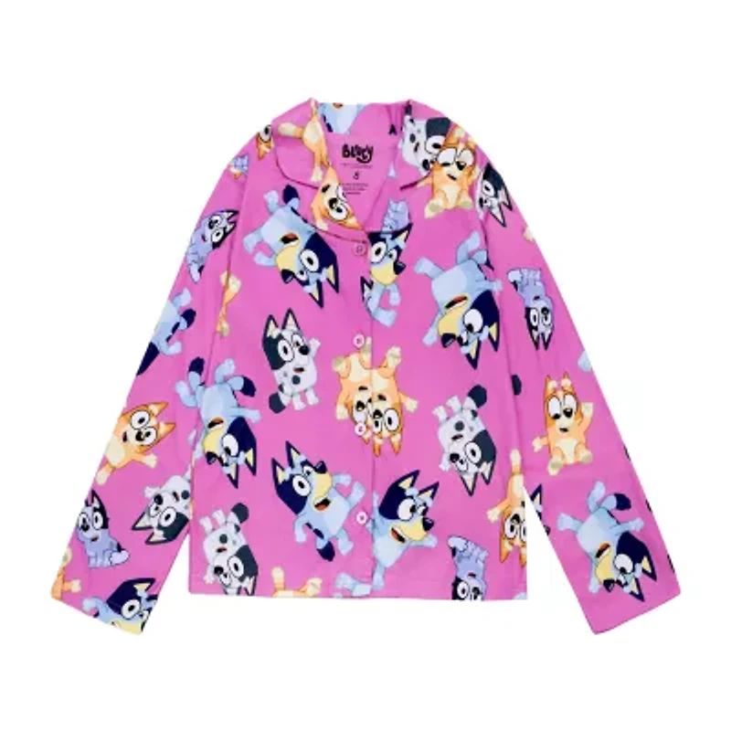 Little & Big Kid Girls Bluey Long Sleeve 2-pc. Pajama Sets