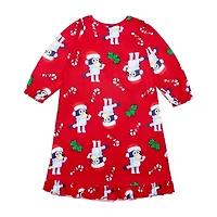 Toddler Girls Bluey Crew Neck Long Sleeve Nightgown