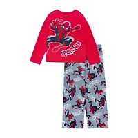 Disney Collection Little & Big Kid Boys Spiderman Crew Neck Long Sleeve 2-pc. Pajama Sets