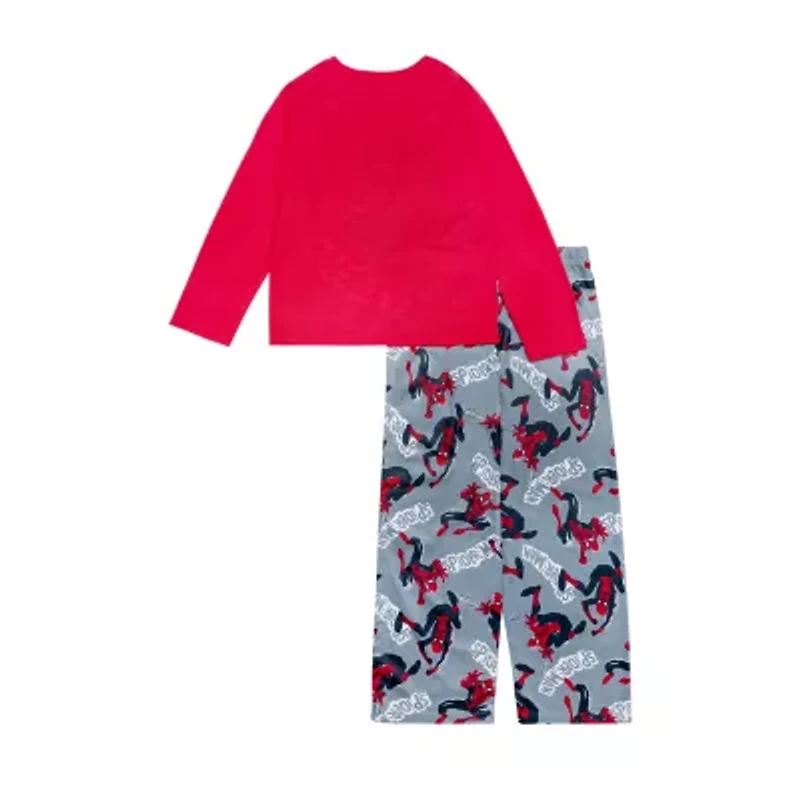 Disney Collection Little & Big Kid Boys Spiderman Crew Neck Long Sleeve 2-pc. Pajama Sets