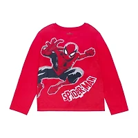 Disney Collection Little & Big Kid Boys Spiderman Crew Neck Long Sleeve 2-pc. Pajama Sets