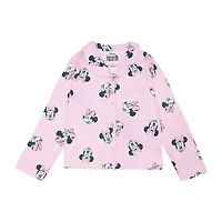 Disney Collection Little & Big Kid Girls Minnie Mouse Short Sleeve 2-pc. Pajama Sets