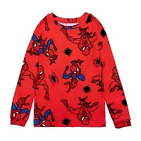 Disney Collection Little & Big Kid Boys Spiderman Crew Neck Long Sleeve 4-pc. Pajama Sets