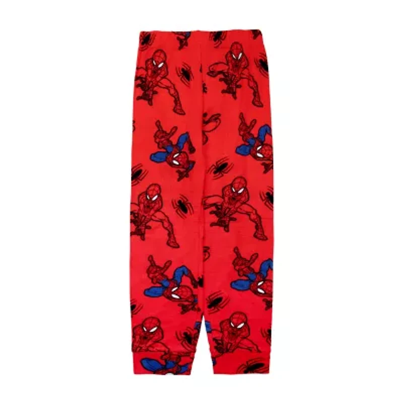 Disney Collection Little & Big Kid Boys Spiderman Crew Neck Long Sleeve 4-pc. Pajama Sets
