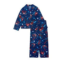 Disney Collection Little & Big Kid Boys Spiderman Long Sleeve 2-pc. Pajama Sets