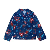 Disney Collection Little & Big Kid Boys Spiderman Long Sleeve 2-pc. Pajama Sets