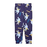 Toddler Boys Bluey Crew Neck Long Sleeve 4-pc. Pajama Sets