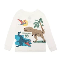 Toddler Boys Jurassic World Crew Neck Long Sleeve 4-pc. Pajama Sets