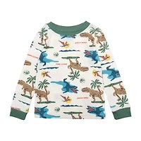 Toddler Boys Jurassic World Crew Neck Long Sleeve 4-pc. Pajama Sets