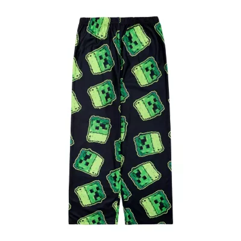Big Kid Boys Minecraft Long Sleeve 2-pc. Pajama Sets