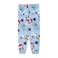 Toddler Boys Bluey Fleece Crew Neck Long Sleeve 3-pc. Pajama Sets