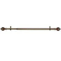 Camino ¾" Adjustable Curtain Rod with Ava Finial
