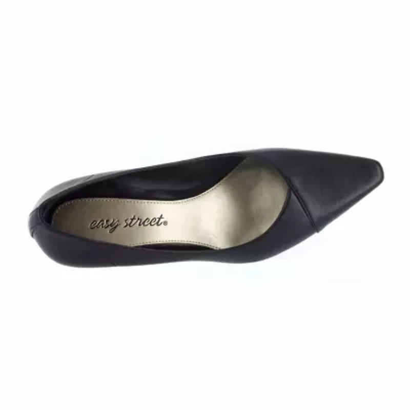 Easy Street Chiffon Womens Pointed Stiletto Heel Pumps