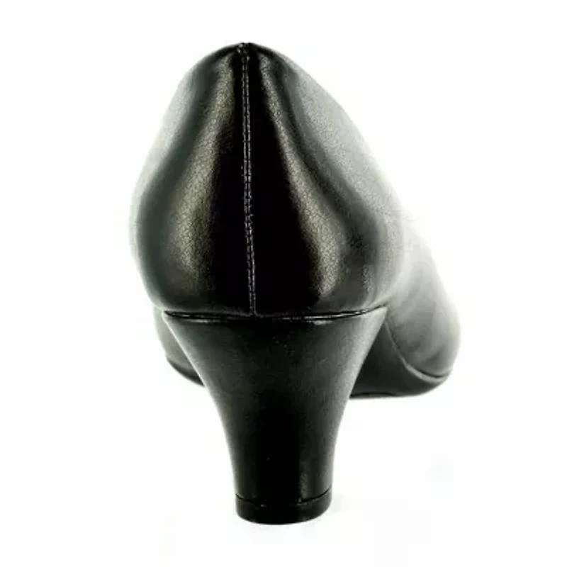 Easy Street Fabulous Womens Round Cone Heel Pumps
