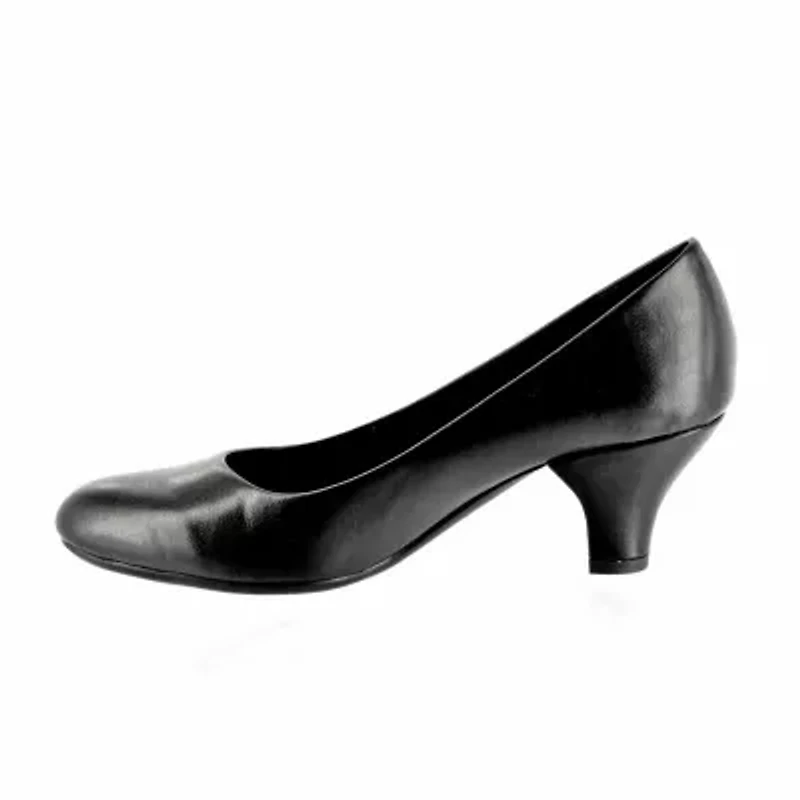 Easy Street Fabulous Womens Round Cone Heel Pumps