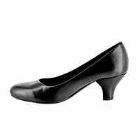 Easy Street Fabulous Womens Round Cone Heel Pumps