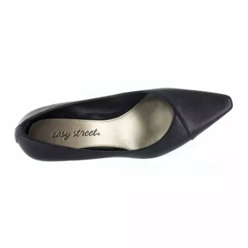 Easy Street Chiffon Womens Pointed Stiletto Heel Pumps