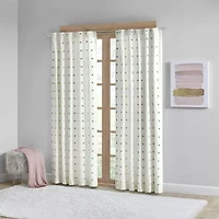 Intelligent Design Ensley 50"W X 84"L Rod Pocket Light-Filtering Single Curtain Panel