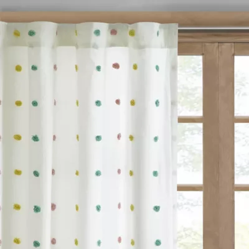 Intelligent Design Ensley 50"W X 84"L Rod Pocket Light-Filtering Single Curtain Panel