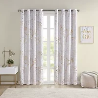 Intelligent Design Natalia Grommet Top Energy Saving 100% Blackout Single Curtain Panel