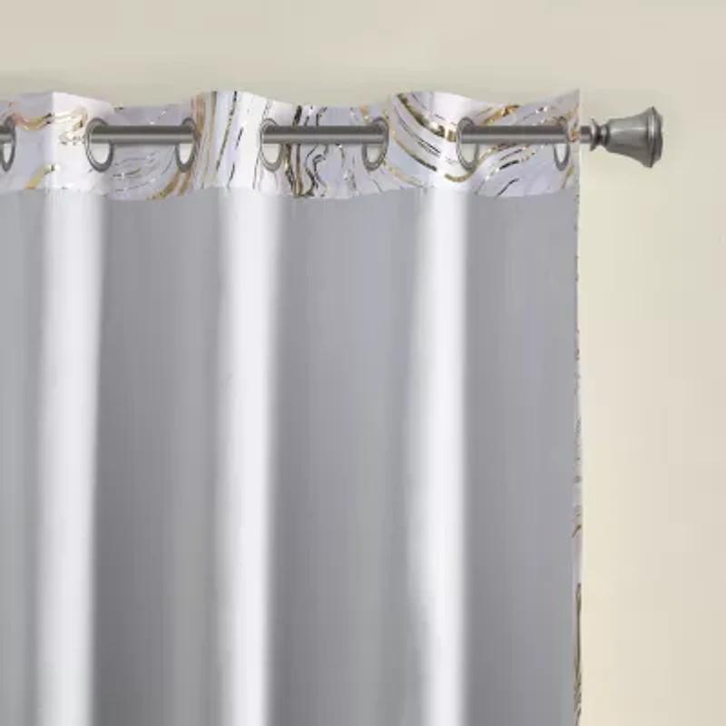 Intelligent Design Natalia Grommet Top Energy Saving 100% Blackout Single Curtain Panel