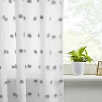 Intelligent Design Lauren Rod Pocket Embellished Sheer Single Curtain Panel