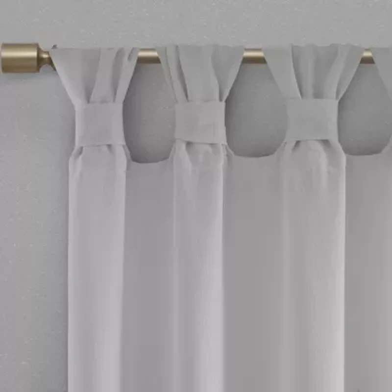Madison Park Florah Tab Top Sheer Single Curtain Panel