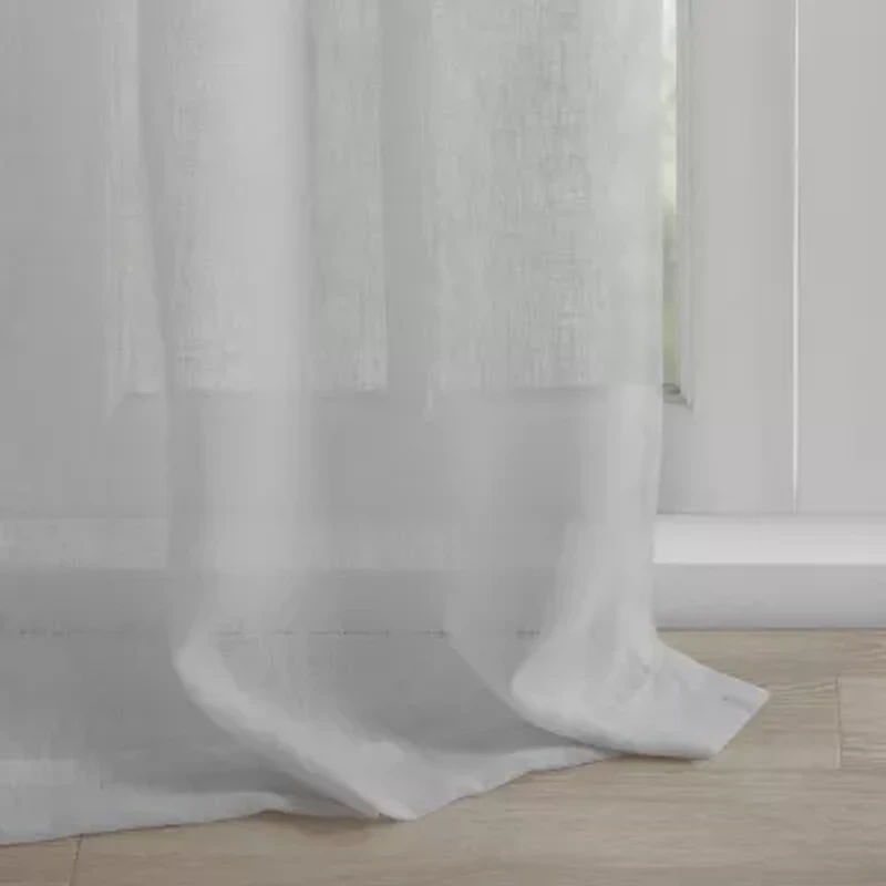 Madison Park Florah Tab Top Sheer Single Curtain Panel