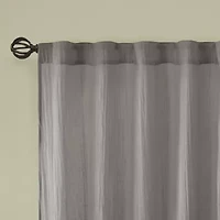 Madison Park Kaylee Rod Pocket Sheer Set of 2 Curtain Panel