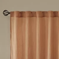Madison Park Kaylee Rod Pocket Sheer Set of 2 Curtain Panel