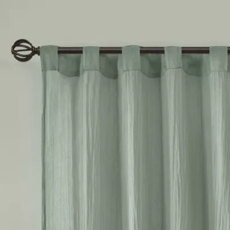 Madison Park Kaylee Rod Pocket Sheer Set of 2 Curtain Panel