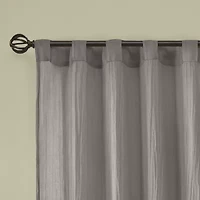 Madison Park Kaylee Rod Pocket Sheer Set of 2 Curtain Panel
