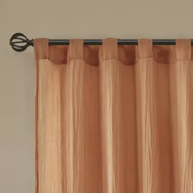 Madison Park Kaylee Rod Pocket Sheer Set of 2 Curtain Panel