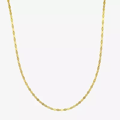 Womens 14K Gold 20 Inch Fashion Chain Necklace