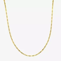 Womens 14K Gold 20 Inch Fashion Chain Necklace