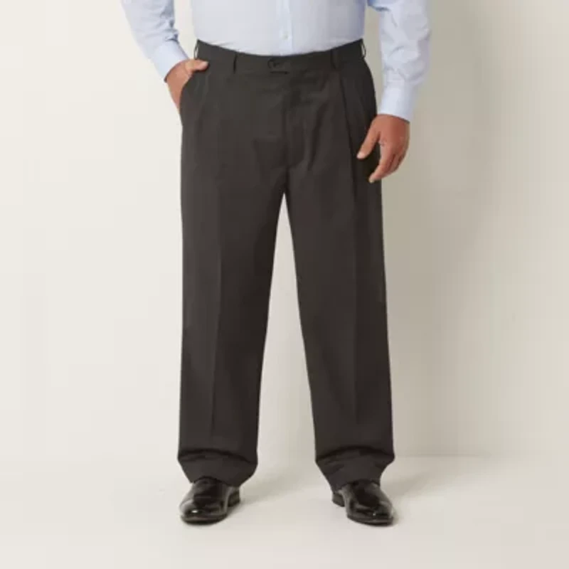Stafford Coolmax All Season Ecomade Mens Classic Fit Pleated Front Suit Pant