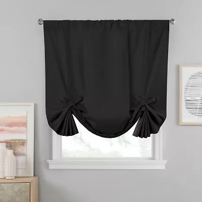 Eclipse Kendall Blackout Rod Pocket Single Tie-Up Shade