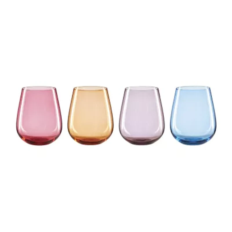 Oneida True Colors 4-pc. Stemless Wine Glass