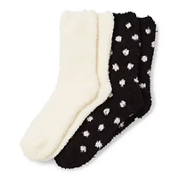 Mixit Cozy Womens 2 Pair Crew Socks