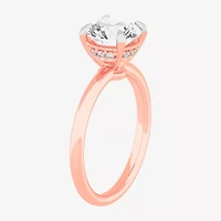 G-H / SI1-SI2) Womens 2 CT. T.W. Lab Grown White Diamond 14K Gold Round Solitaire Engagement Ring