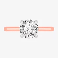 G-H / SI1-SI2) Womens 2 CT. T.W. Lab Grown White Diamond 14K Gold Round Solitaire Engagement Ring