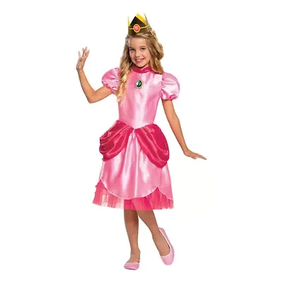 Little & Big Kid Girls Classic Princess Peach Costume