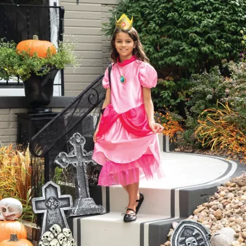 Little & Big Kid Girls Classic Princess Peach Costume