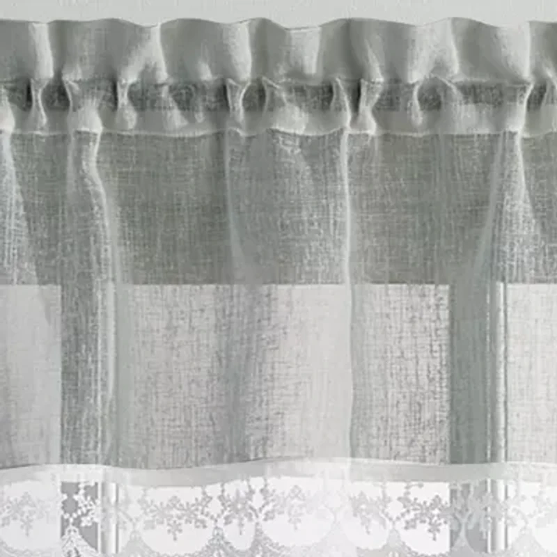 CHF Delicate Lace 3-pc. Rod Pocket Window Tier