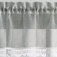 CHF Delicate Lace 3-pc. Rod Pocket Window Tier