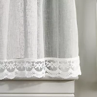 CHF Delicate Lace 3-pc. Rod Pocket Window Tier
