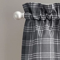 CHF Lodge Plaid Rod Pocket Valance