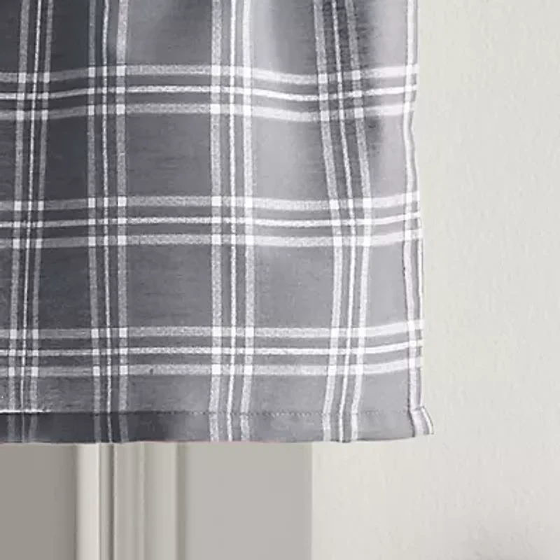 CHF Lodge Plaid Rod Pocket Valance