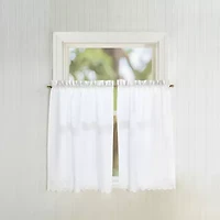 CHF Penny Eyelet 2-pc. Rod Pocket Window Tier